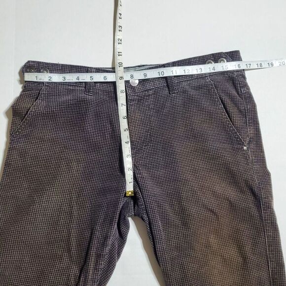 Edwin Prestige Pants Size M Houndstooth Pattern Black Tan Corduroy Womens - Picture 7 of 14